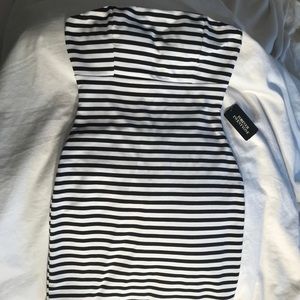 Strapless striped dress!